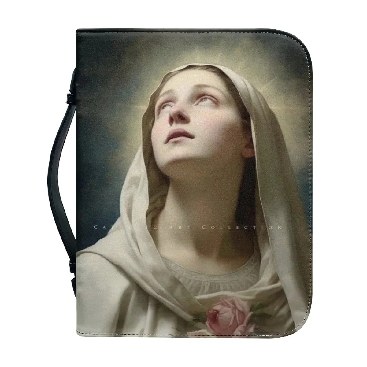 Кожаная сумка с узором Девы Марии для женщин новый популярный чехол Библии на