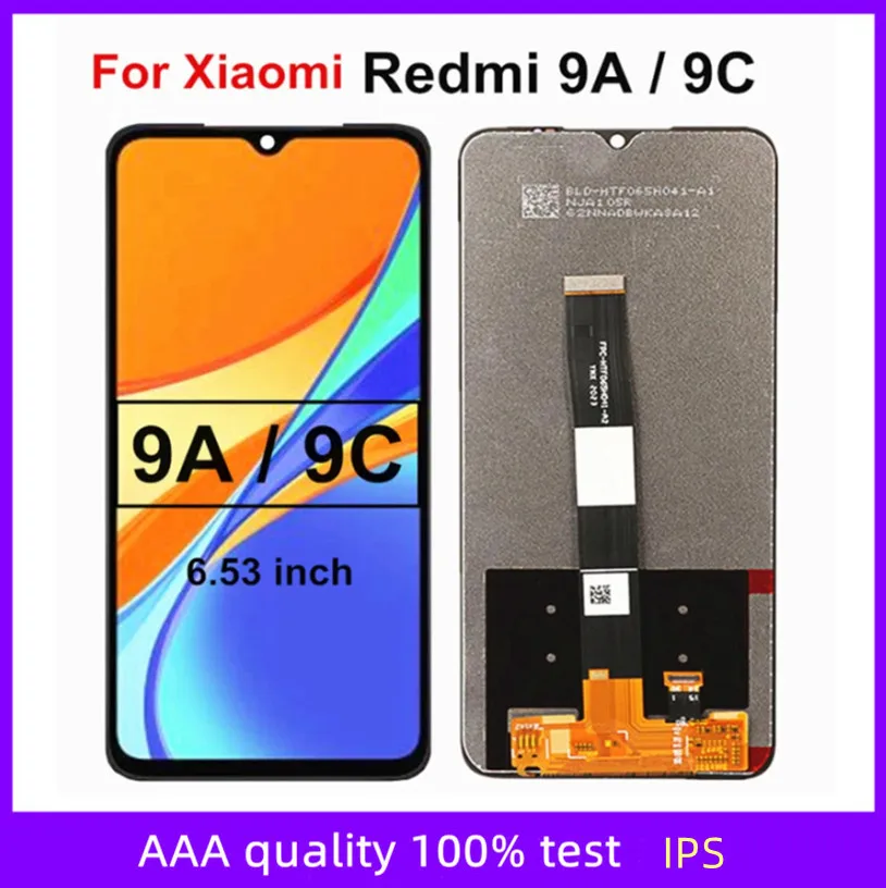 6 53 дюйма для Xiaomi Redmi 9A/9C M2006C3LG ЖК-экран сенсорный дигитайзер в сборе Замена Ремонт