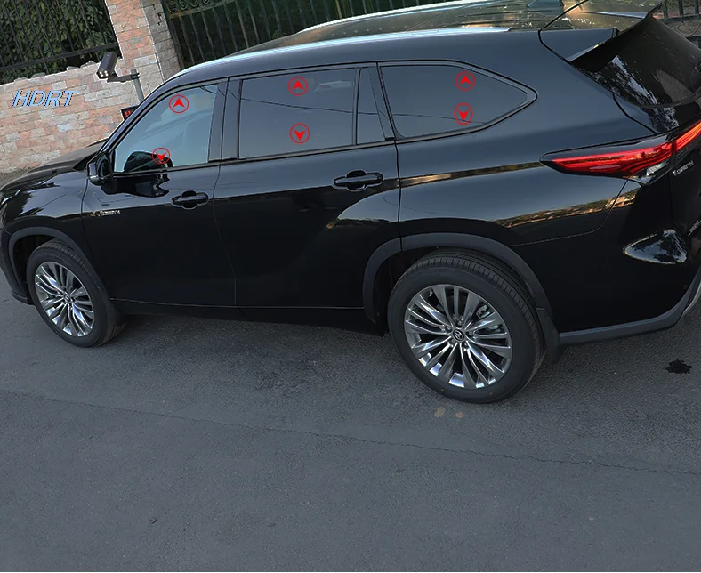 Оконная отделка для Toyota Highlander Kluger/CROWN KLUGER 2021 2022 нержавеющая сталь