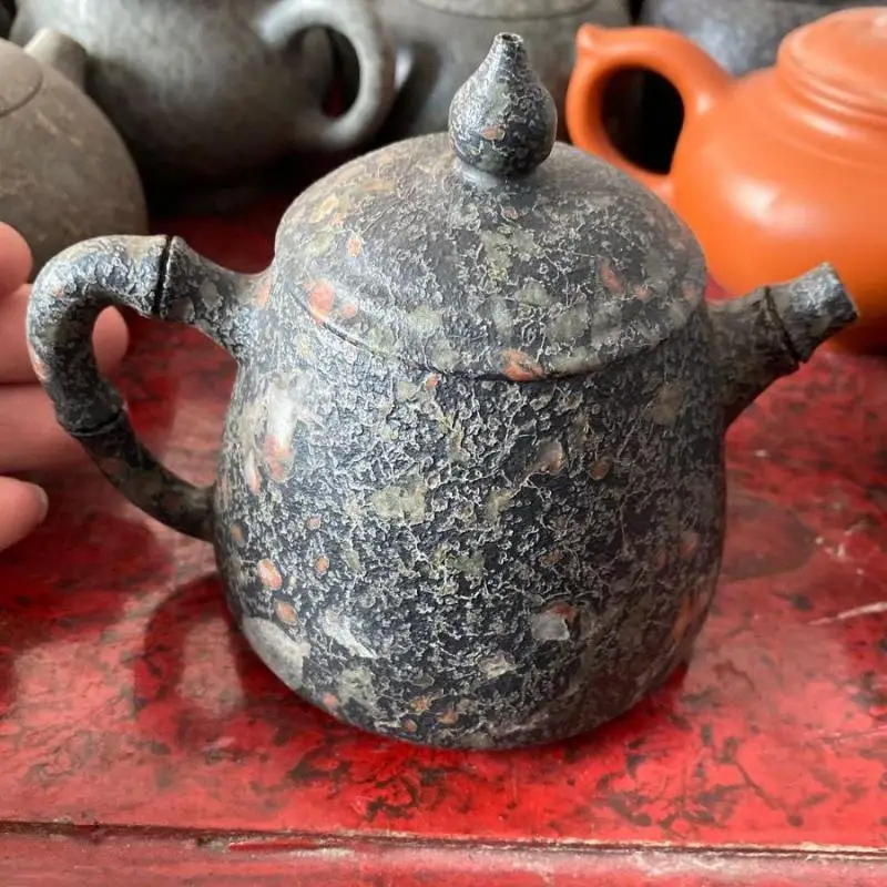 

Чайные горшки из натурального нефрита с магнитным камнем, товары для здоровья, чайная посуда гунфу, китайская чайная церемония, цветок слив...