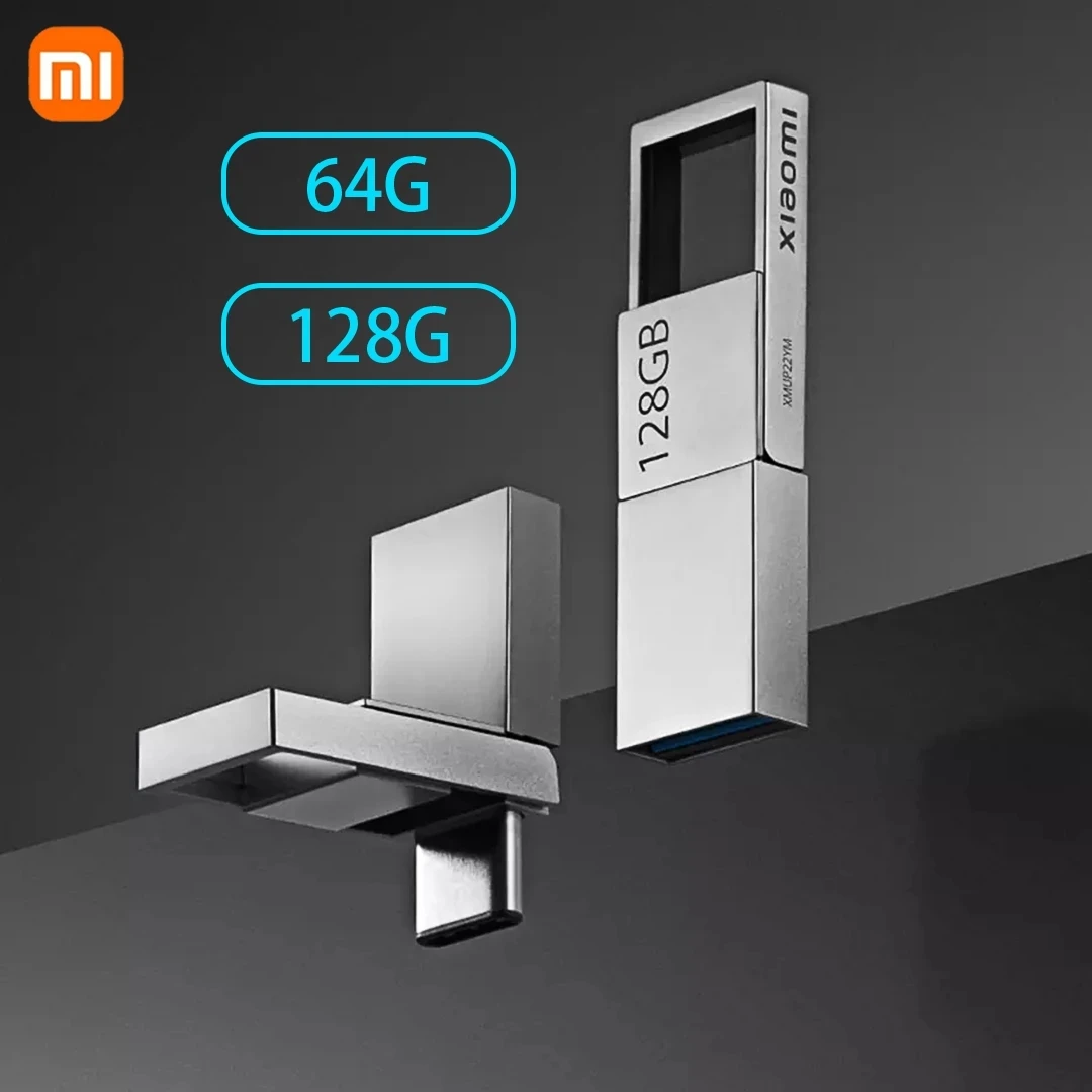 

Xiaomi Dual Interface U Disk 64G/128G USB 3.2 Gen 1 Type-C Interface for Mobile Phone Computer Tablet Mutual Transmission