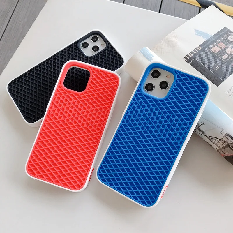 

2023 Classic Grid Pattern Phone Case For iPhone 14 13 12 11 Pro XS Max Mini XR X XS 6 7 8 Plus SE2022 Soft TPU Shockproof Cover