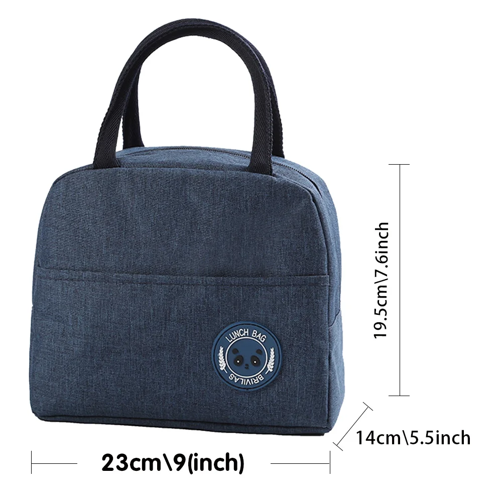 

Insulated lunch bag For Kids Cooler Bag Thermal bag Portable Lunch Box Ice Pack Tote Food Canvas Picnic Bags Handbag for Work