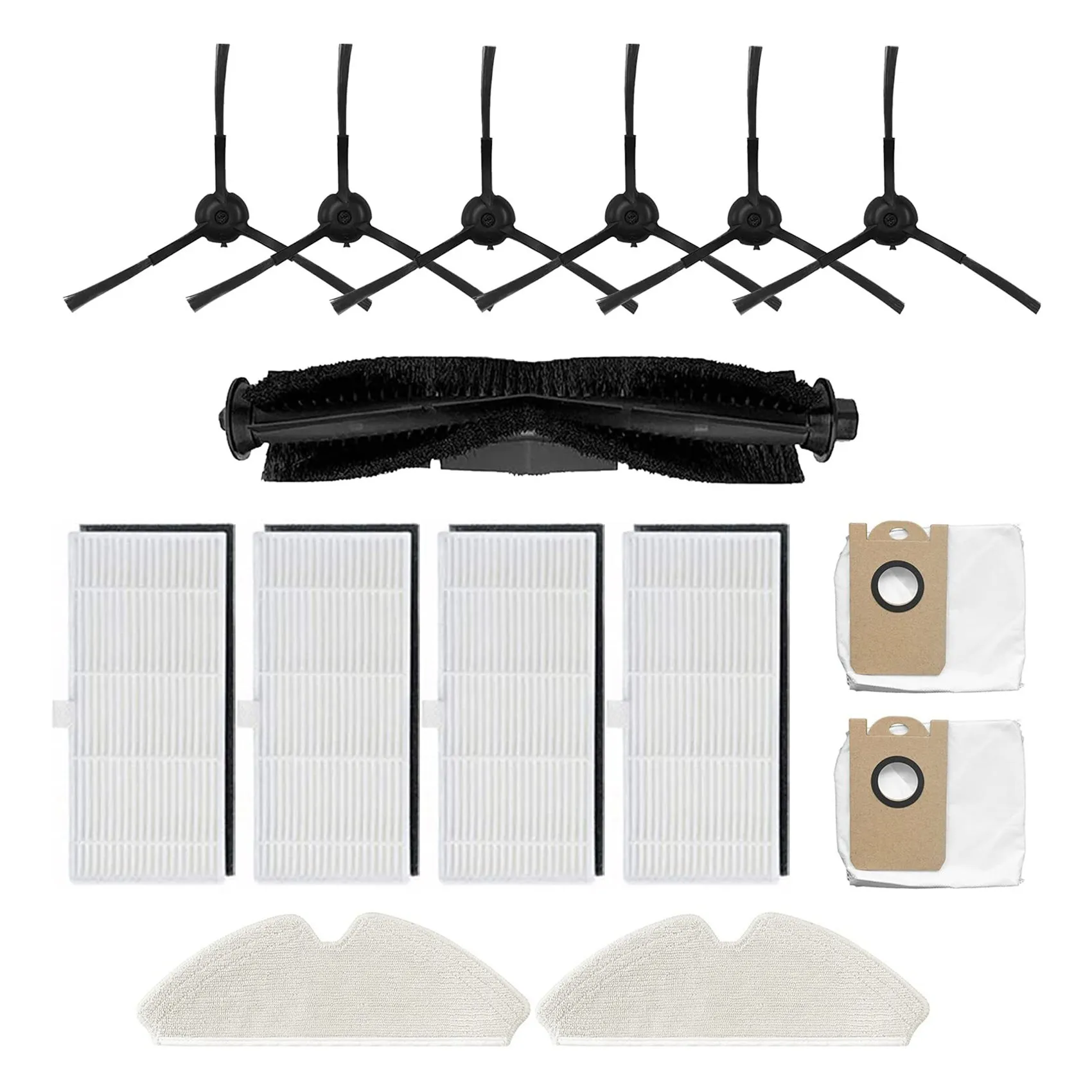 

For Robot Vacuum Cleaner Proscenic M7 Pro Replacement Side Brushes Filter Main Brush Mopt Dust Bag Accessory Set