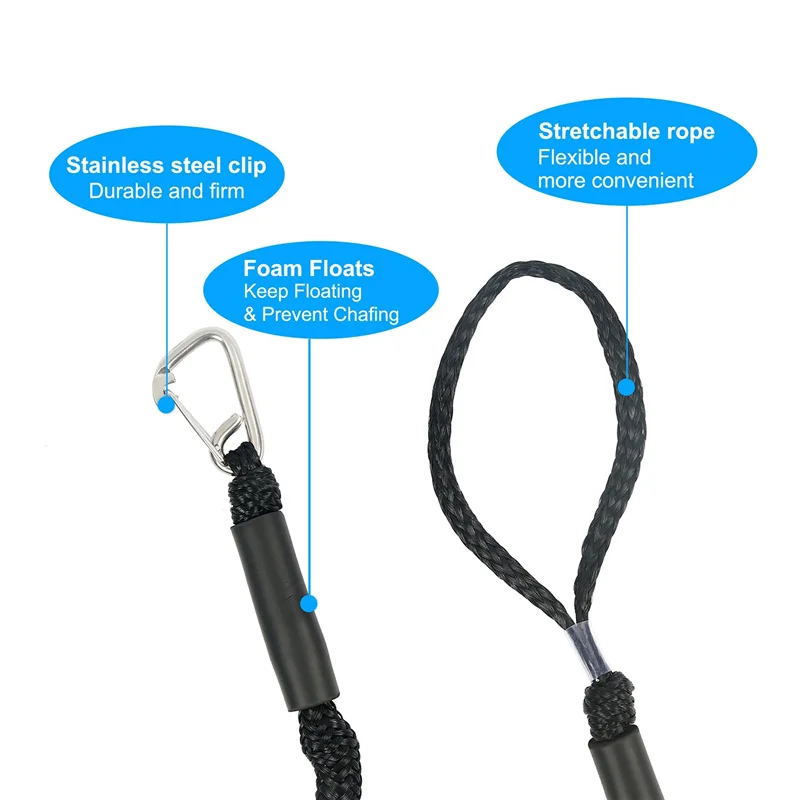 Лодка банджи-док-линии морской швартовочный канат для моторного каяка якорный