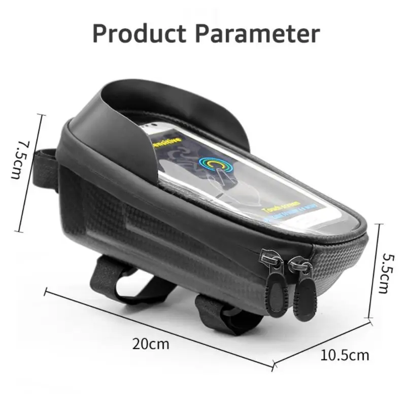 

7 Inch Waterproof Bicycle Bag PVC Rainproof Frame Front Top Tube Cycling Bag Sports Touch Screen MTB Bag Road Bike Accessories