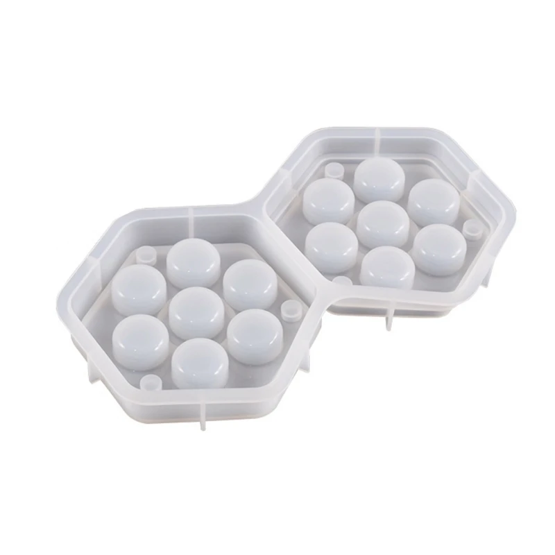

F19D Hexagonal Dice Storage Box Mold for Trinket Holder Jewelry Storage Home Decor