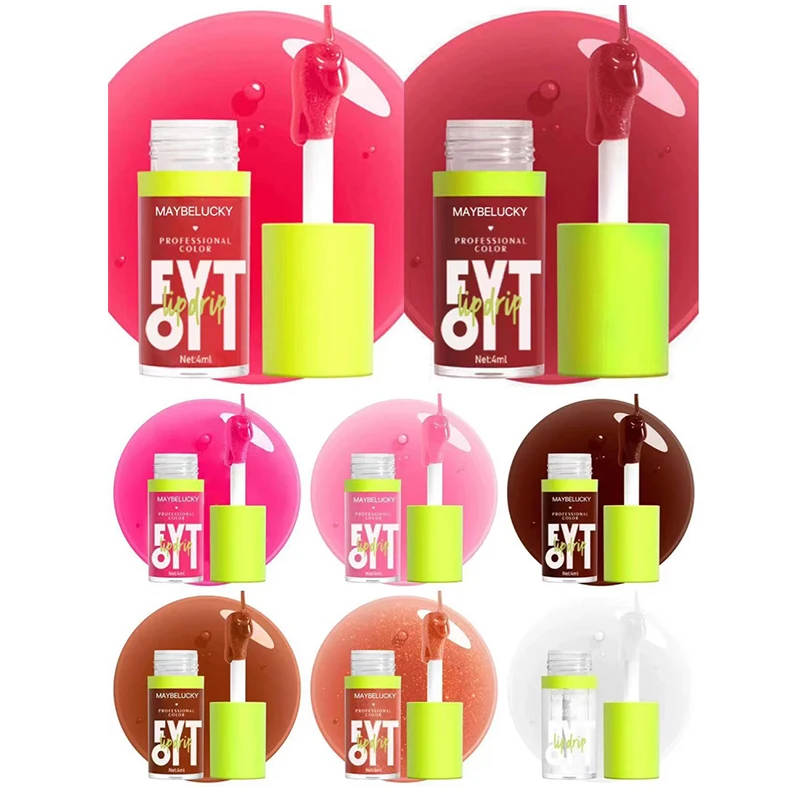 Прозрачная водная зеркальная поверхность глазурь для губ долговечный жемчужный