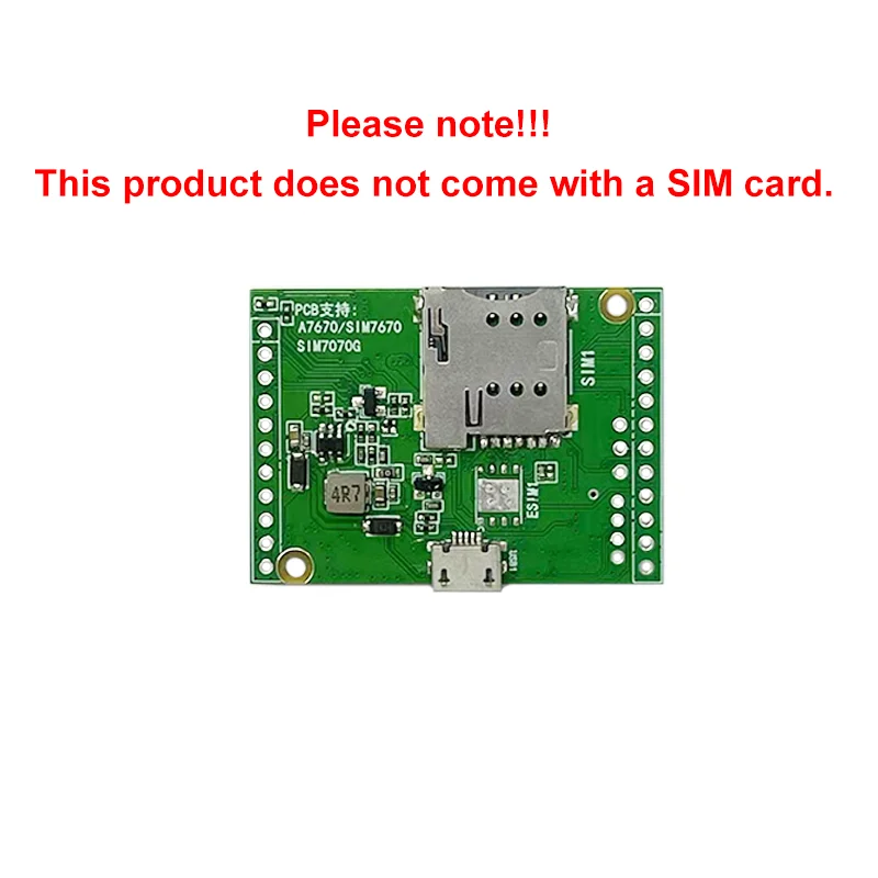 Фото SIMcom A7672E-LASE Макетная плата LTE CAT1 4G Модуль Двухрядный контакт Поддержка данных + голосовая основная плата для Европы/Среднего Востока/Африки №2