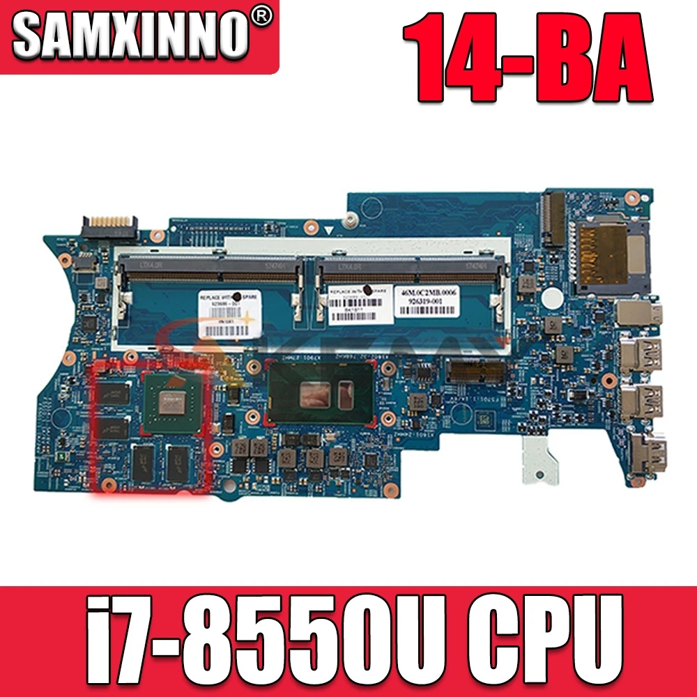 

Akemy 939382-601 448.0BZ09.0011 laptop motherboard For HP Pavilion X360 14-BA Notebook PC i7-8550U fully Tested