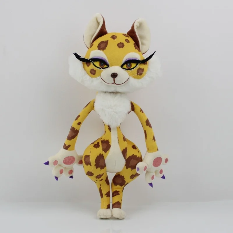 

2PCS Clawroline Plush Toy The Boss Leopard Doll The Forgotten Land Game Cartoon Character Soft Stuffed Animal Toy Kid Girls Gift