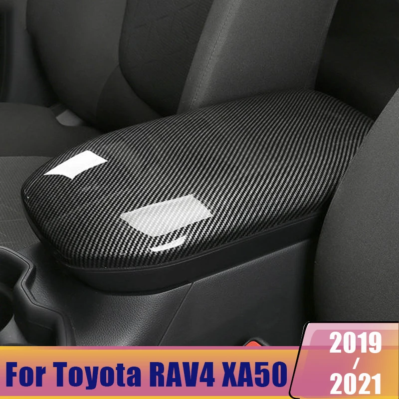 

For Toyota RAV4 2019 2020 2021 2022 RAV 4 XA50 Interior Stowing Tidying Center Console Armrest Box Protective Covers Accessories