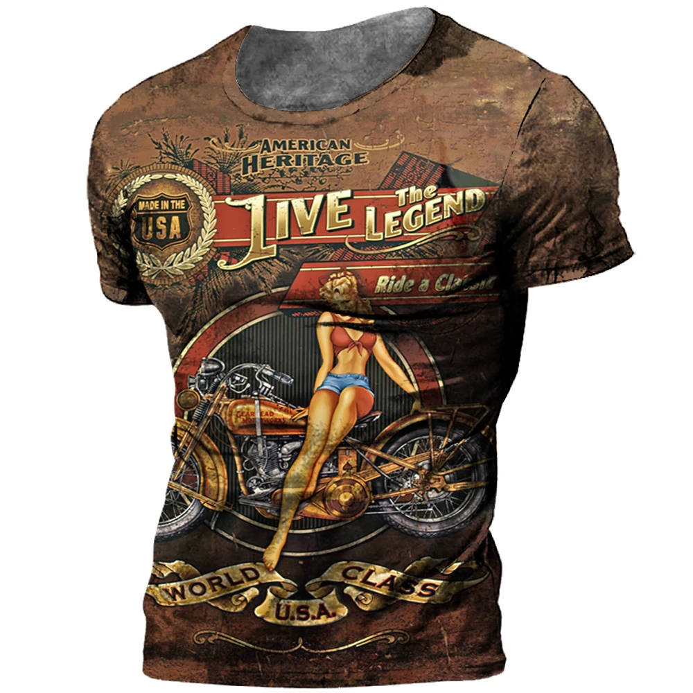 

Vintage Men's T-Shirts Short Sleeve Tops Beauty Print 3d T-Shirt Streetwear Oversized Apparel 6xl Summer Clothing for Men's 2023