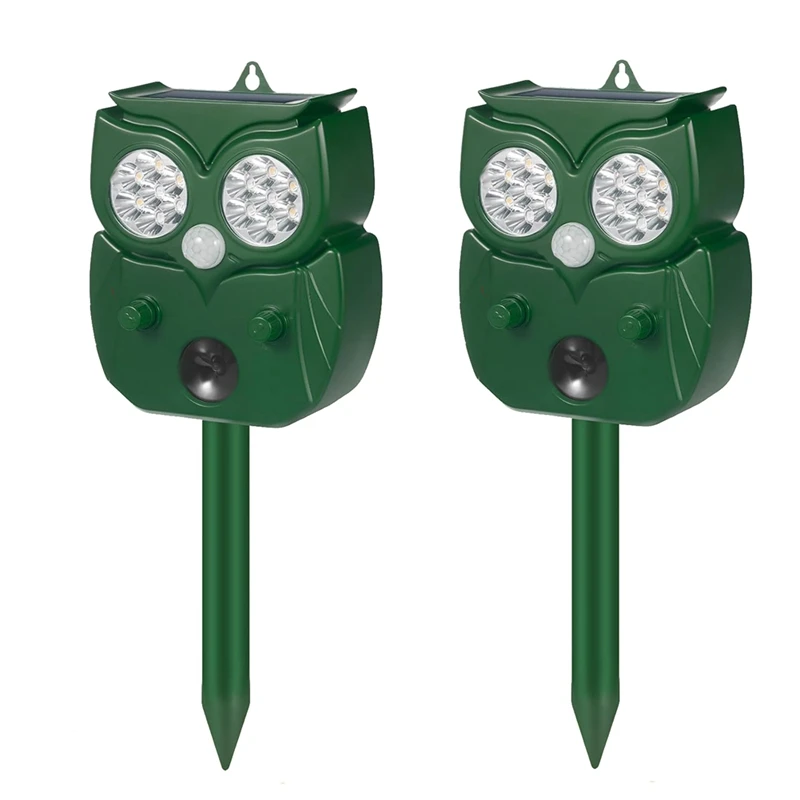 Ультразвуковой отпугиватель животных детектор движения фотовспышка солнечный