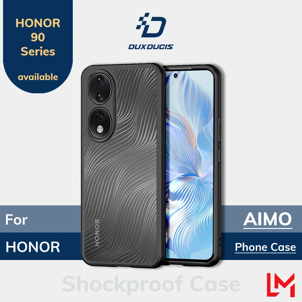 

DUX DUCIS AIMO Shockproof Hard Case for Honor 90 90 Pro Honor 90 Lite 5G Matte Clear Back Cover anti-yellow Protective Casing