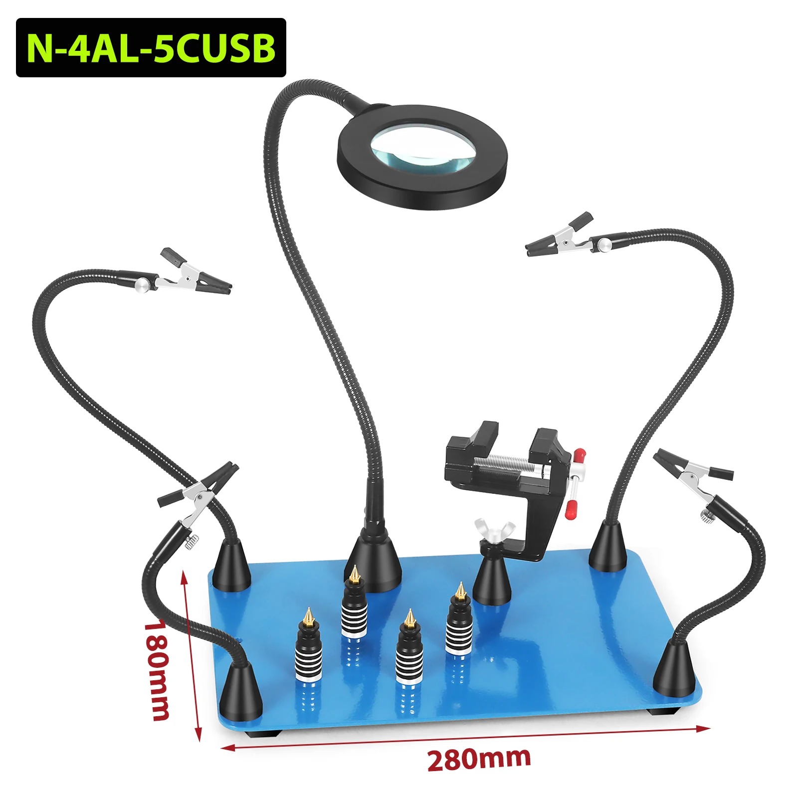 

NEWACALOX Паяльная станция N-4AR-5CUSB с магнитным держателем