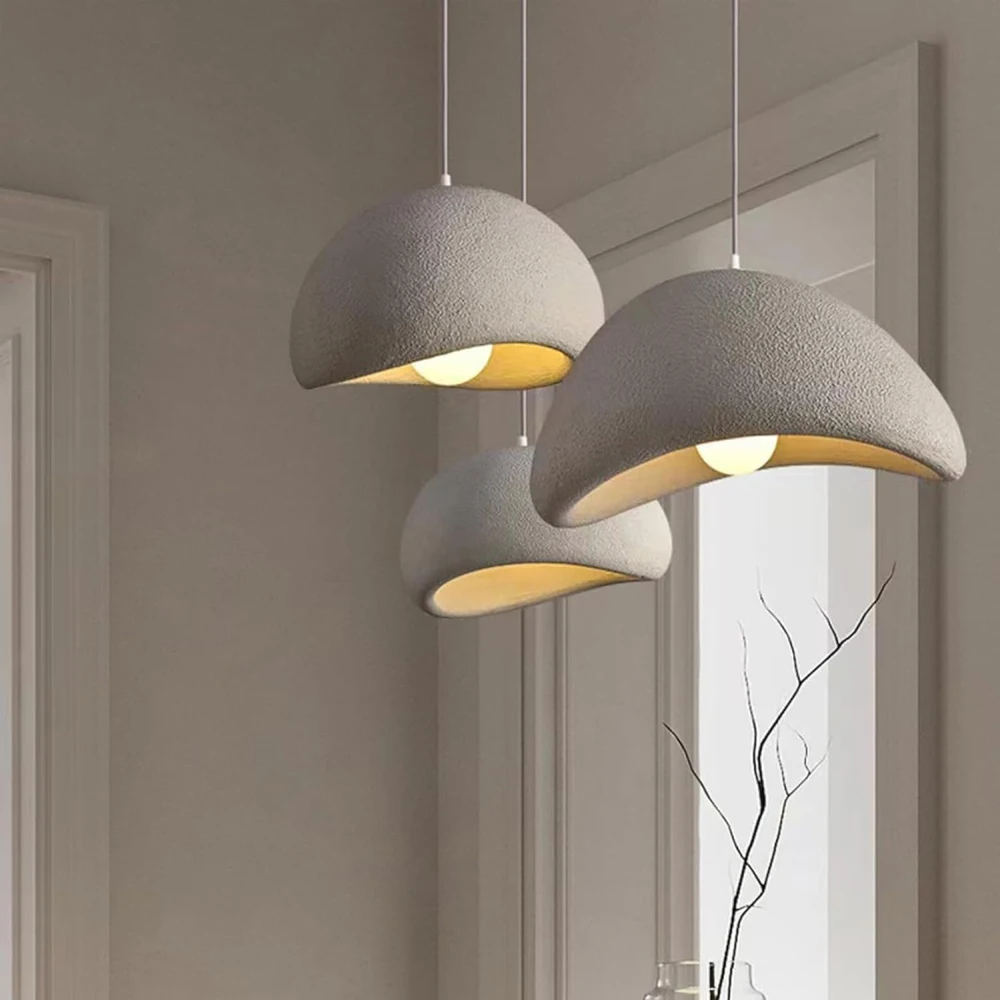 Скандинавская люстра Wabi Sabi Современная Минималистичная Подвесная лампа E27 для