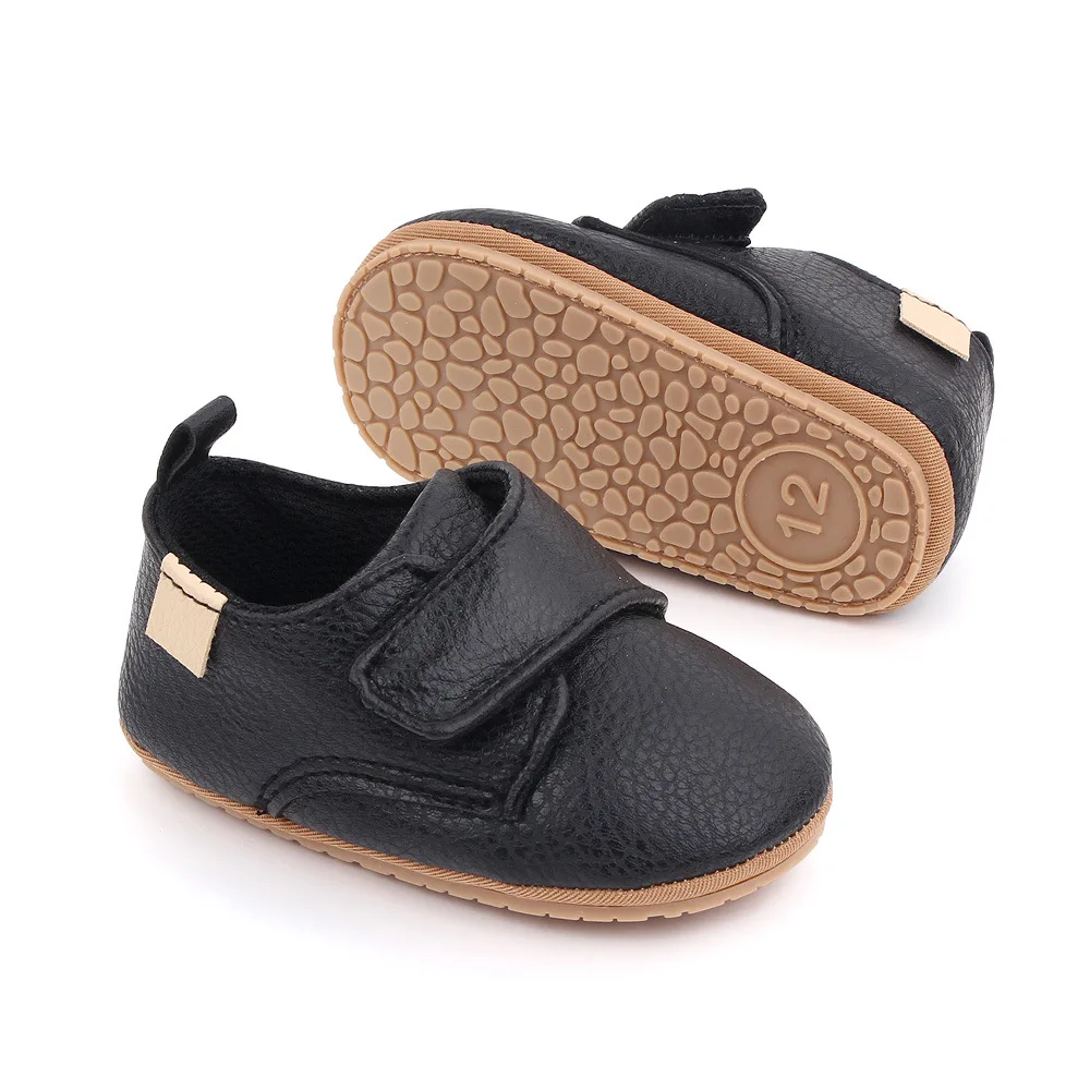 Newborn Baby Shoes Baby Boy Girl Shoes Classic Leather Rubber Sole Anti-slip Toddler First Walkers Infant Girl Shoes Moccasins images - 6