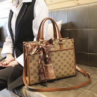 women bag vintage casual tote top handle women large capacity messenger shoulder student handbag purse wallet leather new