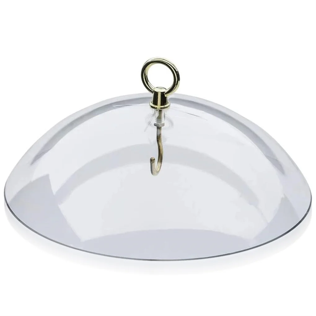 

Birdfeeder Dome Cover Feeding Station Protector Plastic Shield Pole Mount Weatherproof Shade Outdoor Supplies Clear