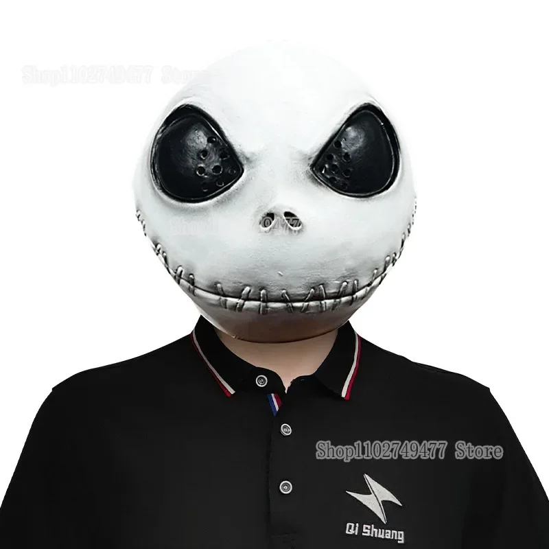 Кошмар перед Рождеством забавная гарнитура маска Джека Скеллингтона мяч для