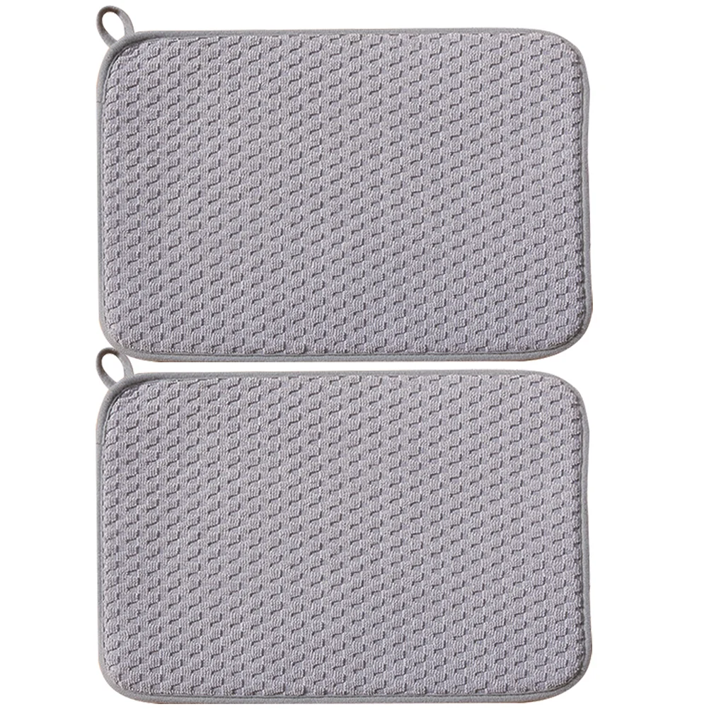 

Mat Dish Drying Drainer Absorbent Kitchen Pad Dryer Sink Countertop Cloth Trivet