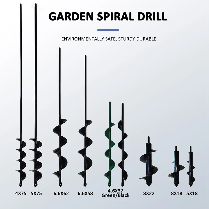 

High Quality Earth Auger Drill Bit Garden Auger Spiral Bit Flower Planting Hole Digger Ground Auger Yard Gardening Planting Tool
