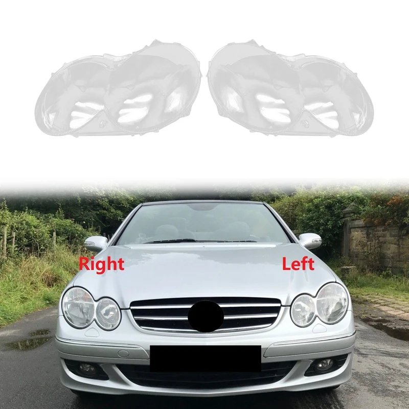2004-2006 для Benz CLK280/300/350 левая/правая фара оболочка лампы прозрачная крышка