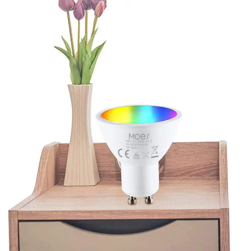 

Smart Light Bulbs WiFi LED Light Bulbs 5W Color Changing Light Bulb RGB Full Color Adjustable 400LM No Hub Required Voice