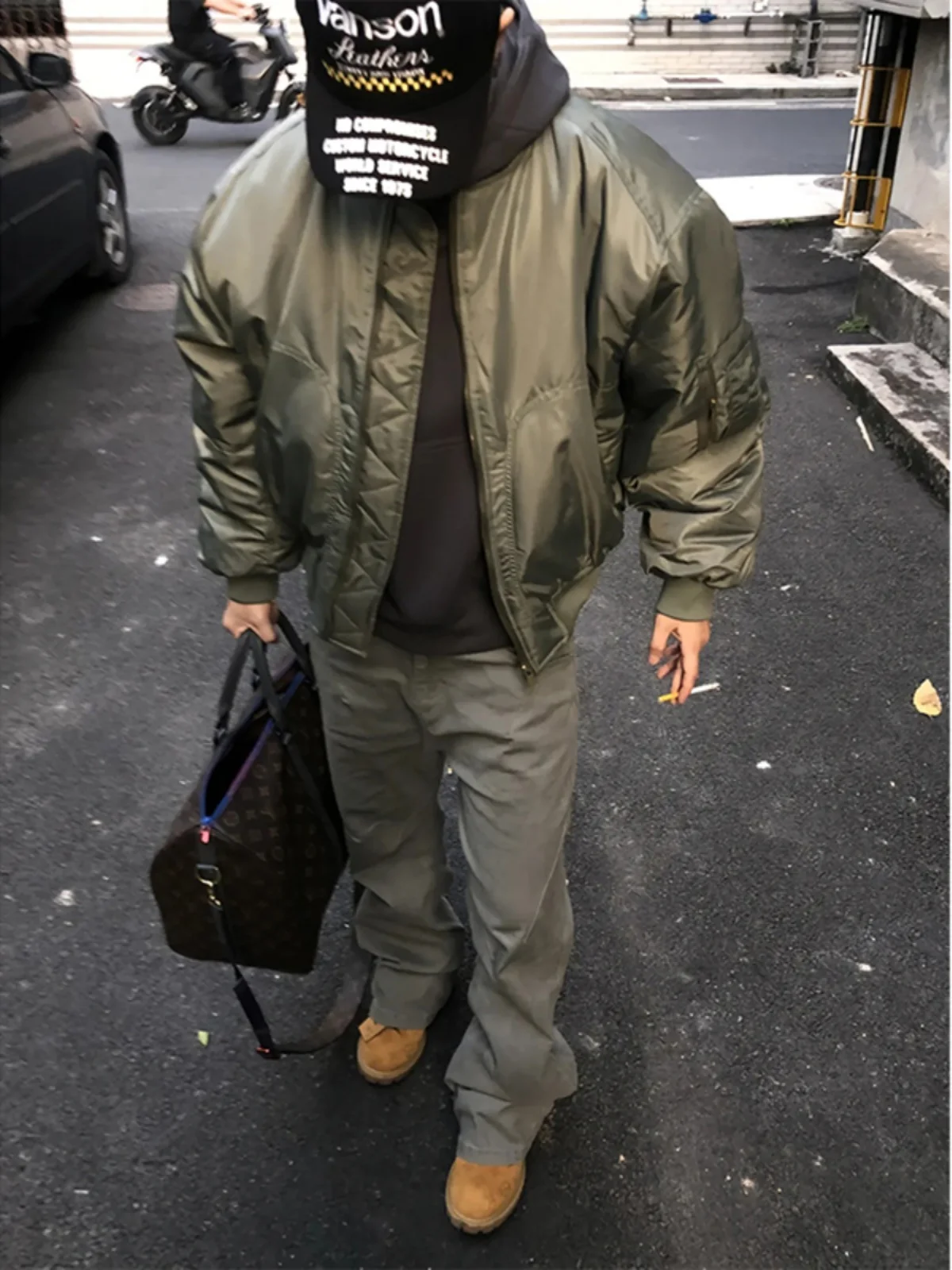 Американская винтажная куртка-бомбер Куртка на хлопковой подкладке Мужская