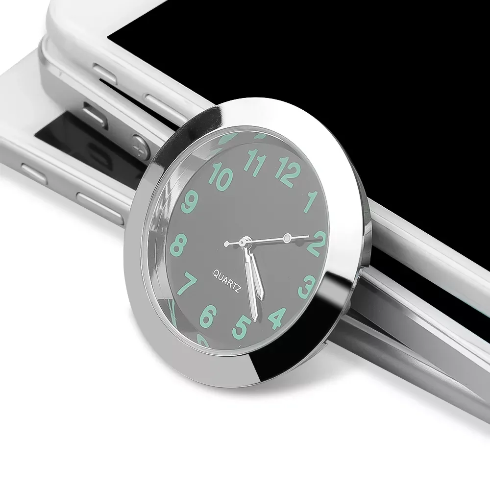 

Car Clock Automobiles Internal Stick-On Luminous Mini Digital Watch Mechanics Quartz Clocks Auto Ornament Car Accessories Gifts