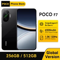 Смартфон POCO F7 5G, глобальная версия, основная камера 50 МП, 6,83 дюйма, 1,5K, 120 Гц, AMOLED-дисплей, Snapdragon 8s Gen 4, NFC, аккумулятор 6500 мАч