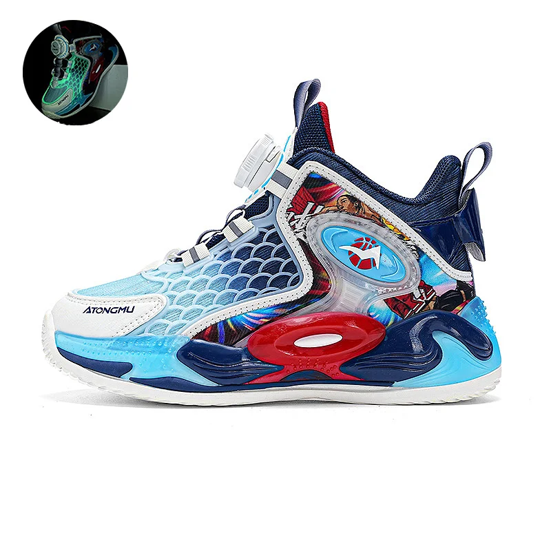 Fashion Basketball Sneakers Boys Running Shoes Children Casual Sneaker For Boy School Tennis Basketball Shoes