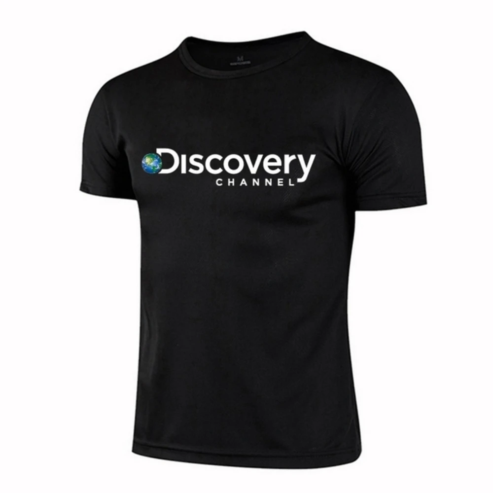 

Mesh Ice Silk Shirt Men Discovery Channel Sitcoms Male Man Short Sleeve Quick Dry T-shirt Sports running T-shirt6XL