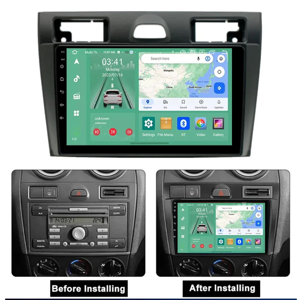 Автомобильный радиоприемник SEPTON для Ford Fiesta Mk VI 5 Mk5 2002-2008 автомобильный