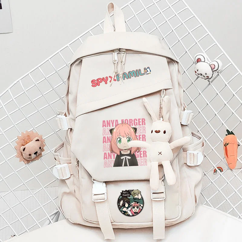 

Anime Spy X Family Anya Forger Unisex Student Casual Backpack Cartoon Backpack Travel Laptop Backpack Gift