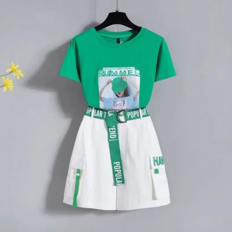 

Korean Summer Outfits for Women 2023 New Arrival Style Small Fashionable Age Reducing Girls' Fashion Shorts Suit
