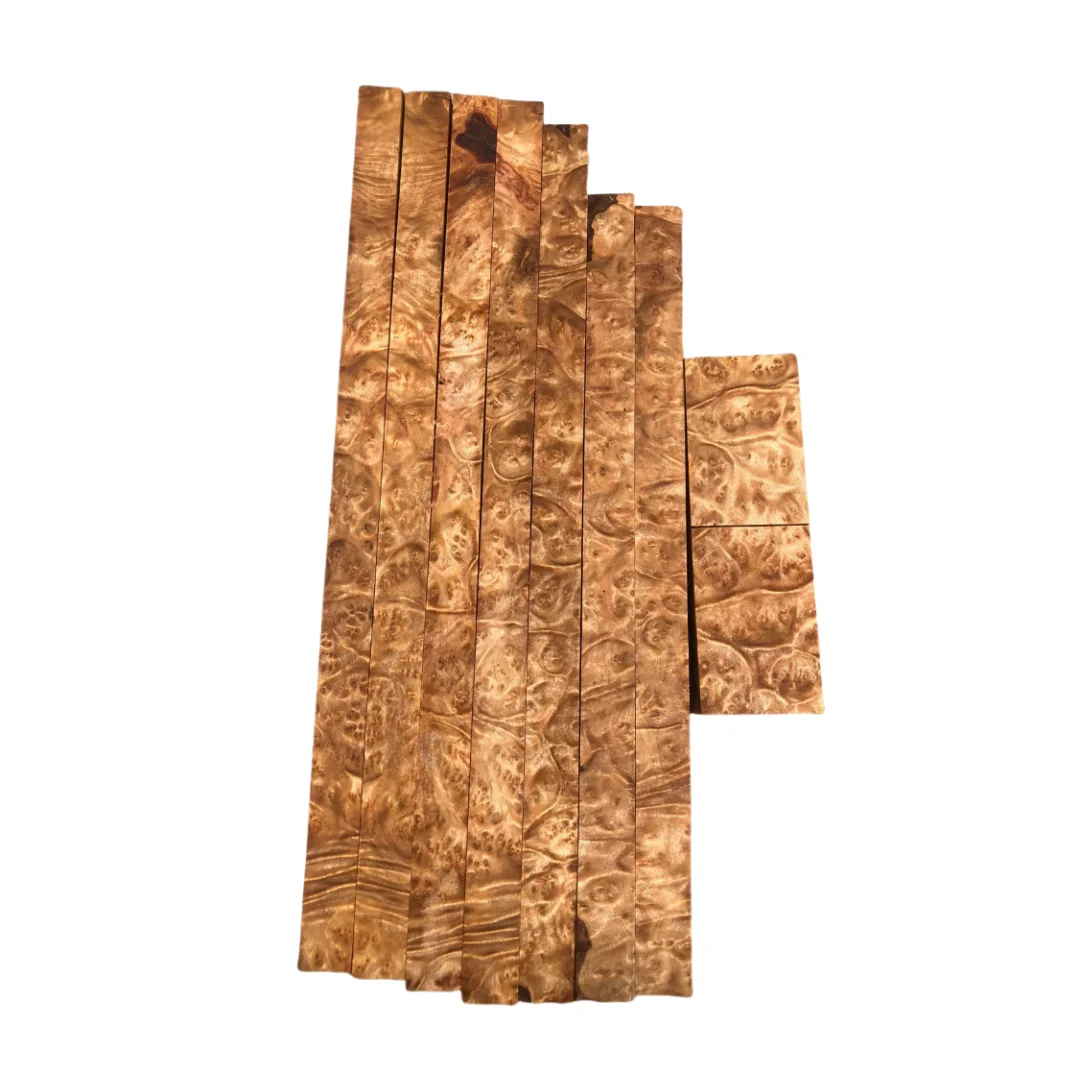 Длина: 300 мм Натуральное золотое камфорное дерево с буркой Ручная резьба по