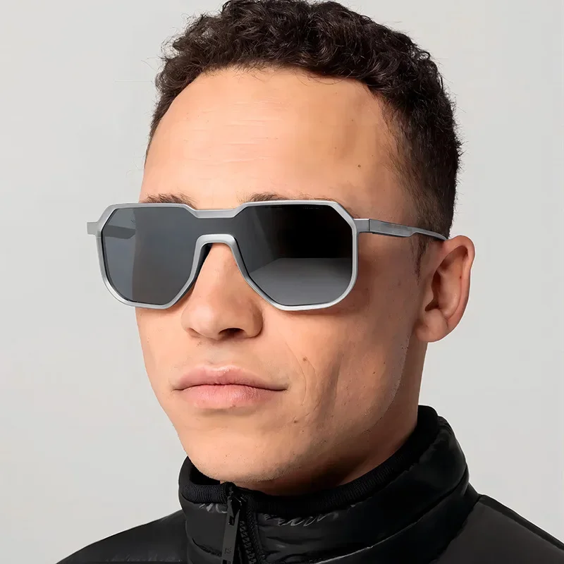 Металлические солнцезащитные очки в стиле стимпанк модная большая оправа защита