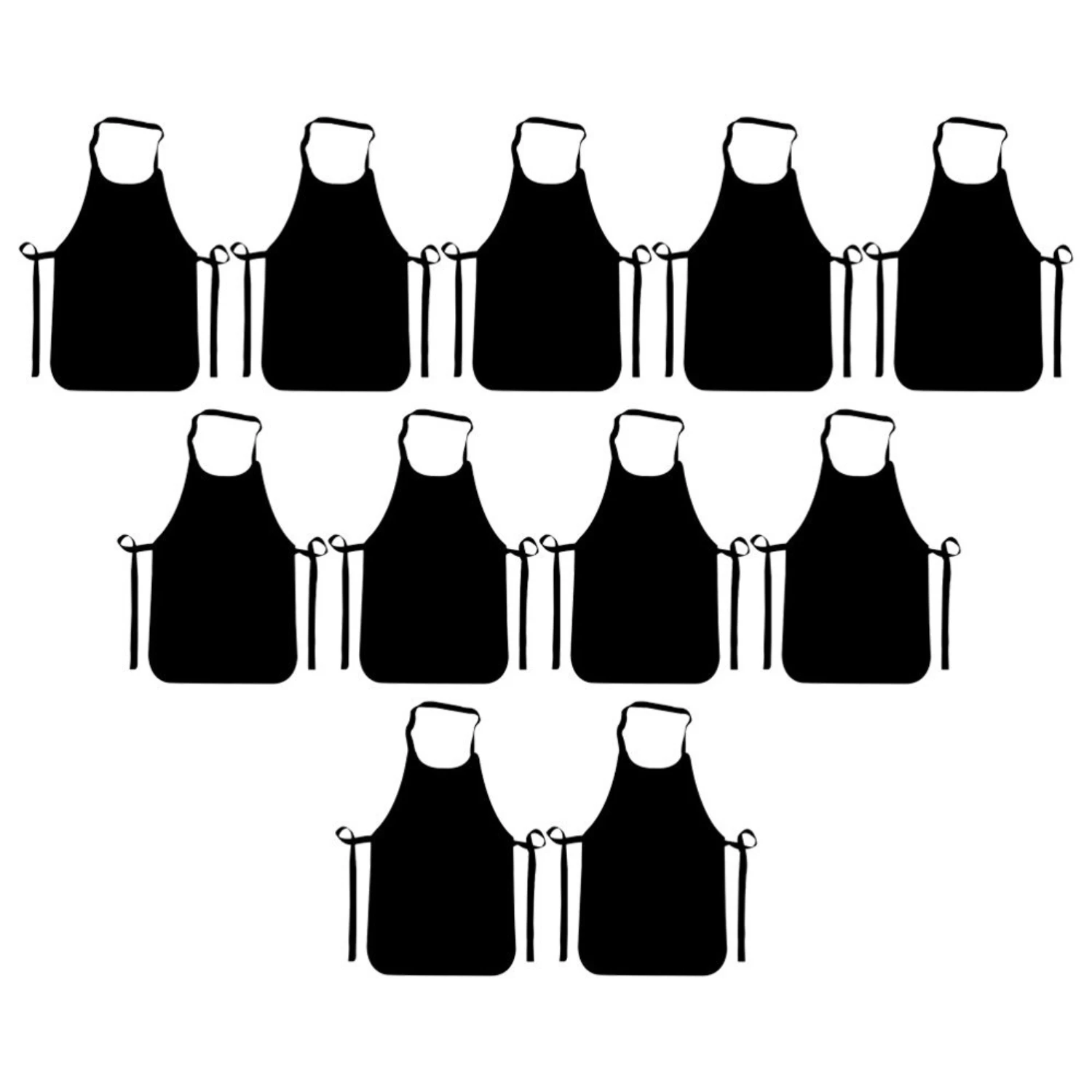 Одноразовые маслостойкие фартуки унисекс для приготовления пищи и рисования