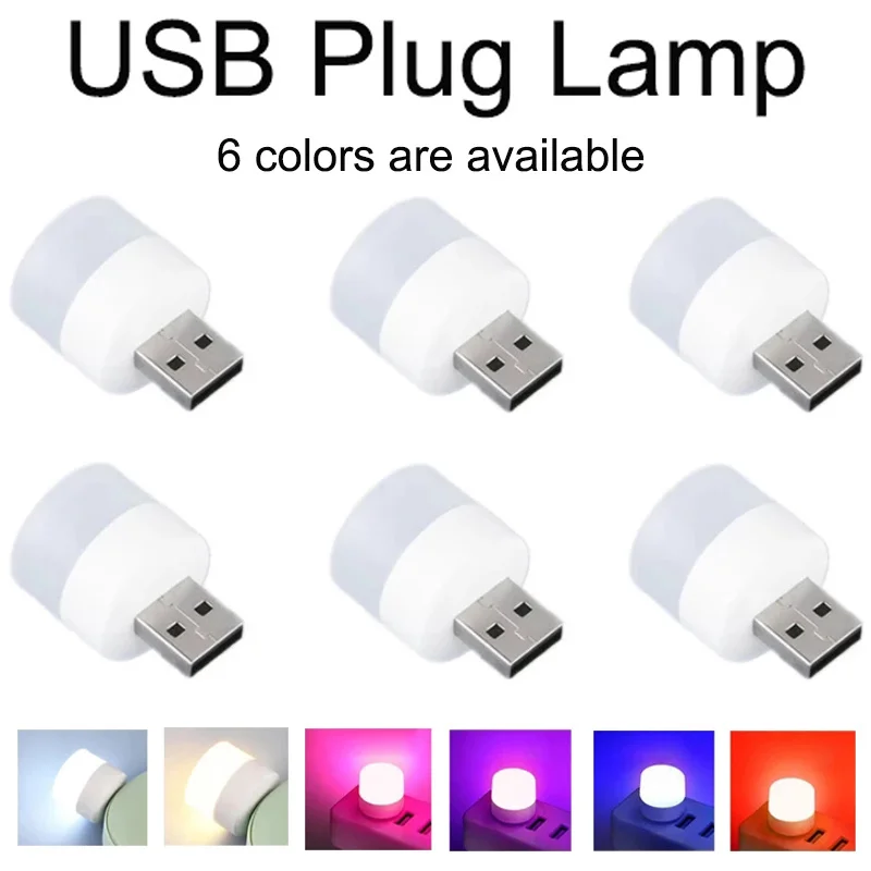 

Mini USB LED Light 5V 1W Bright Reading Light Night Light Portable Home Office Power Bank PC Laptop Eye Protection Night Light