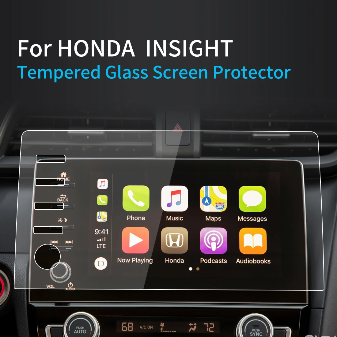 

Защитная пленка для экрана для 2022 Honda Vision, центральная консоль, защита для навигатора, автомобильные аксессуары
