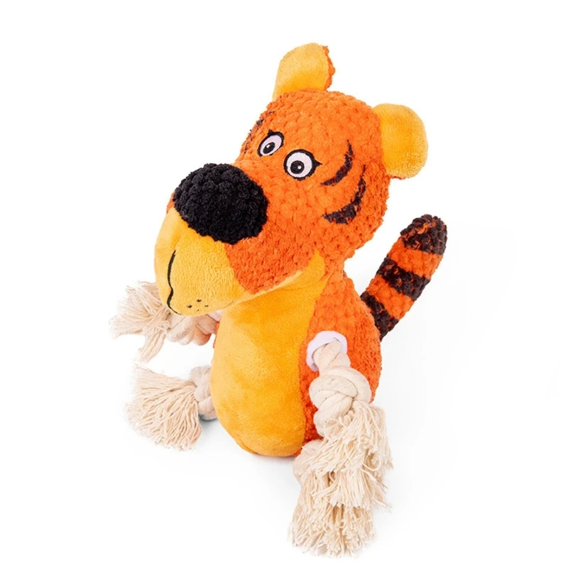 

Dog Squeaky Toy Durable Stuffed Animal Plush Chew Toy Toughs & Chew Resistant