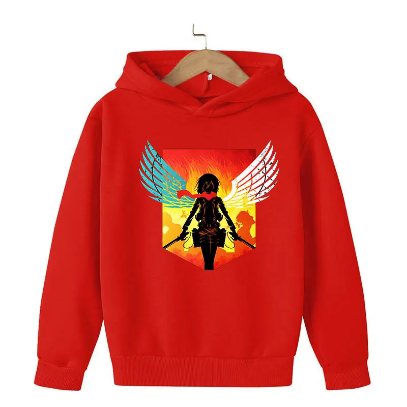 

Fashion Anime Attack on Titan Clothing Boys Hoodie Spring Autumn Street Sweater