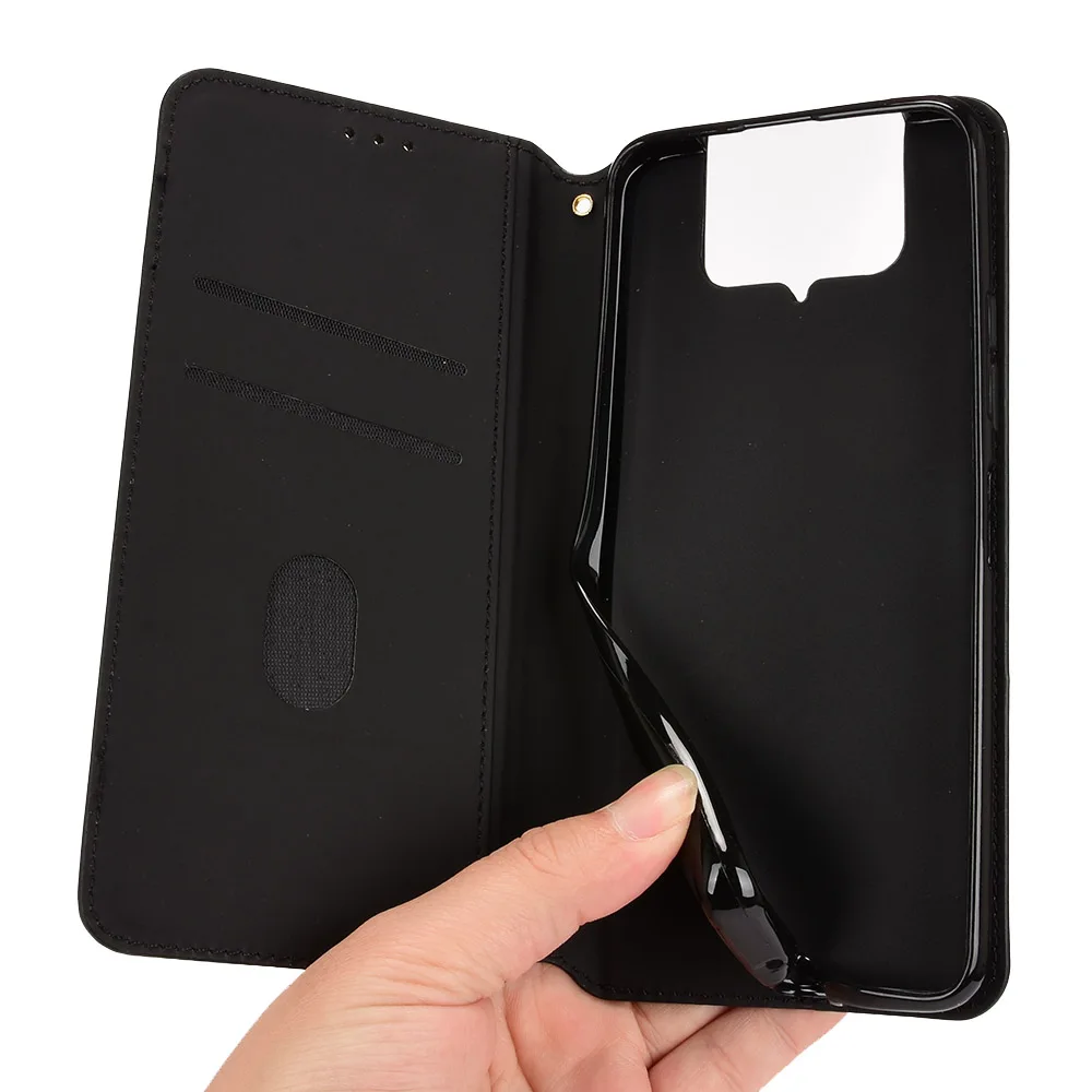 Кожаный чехол-книжка для Asus Zenfone 8 7 Pro откидной Магнитный чехол с трехмерным