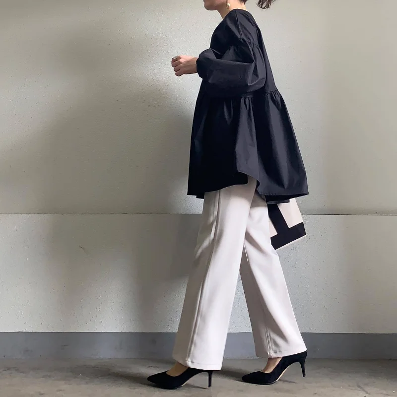 Блузка Matakawa Женская свободного покроя Топ с длинным рукавом в японском стиле