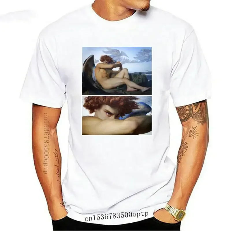 Футболка мужская летняя хлопковая с принтом сатаны 900 и слез