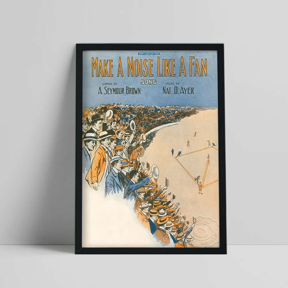 

Starmer Vintage Advertising Print Art Poster Make A Noise Like A Fan Canvas Painting Decor Wall Stickers