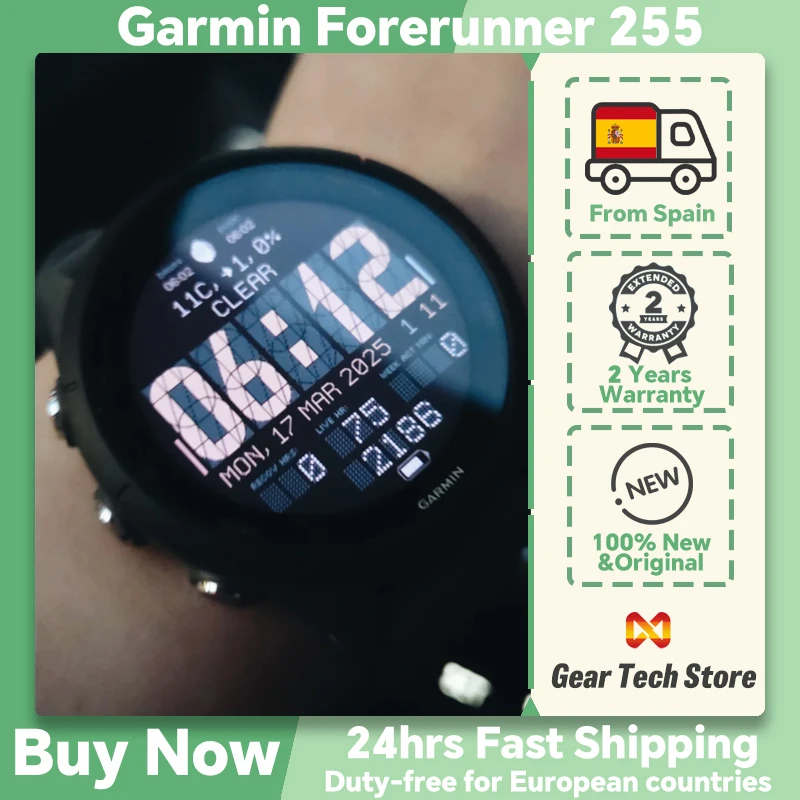 Garmin Forerunner 255 reloj deportivo inteligente 46 mm NFC, 4 GB, Bluetooth y Wi‑Fi
