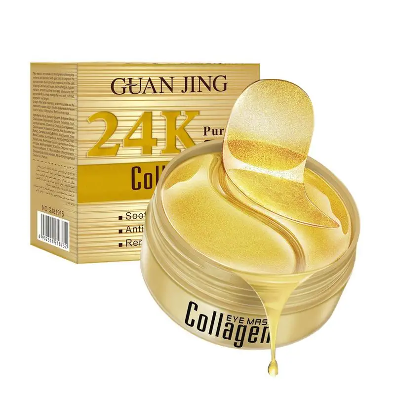 

Collagen 24K Gold Eye Patches Dark Circles Remover Beauty Patches For Eye Skin Care Women Beauty 30 Pairs Eye Masque